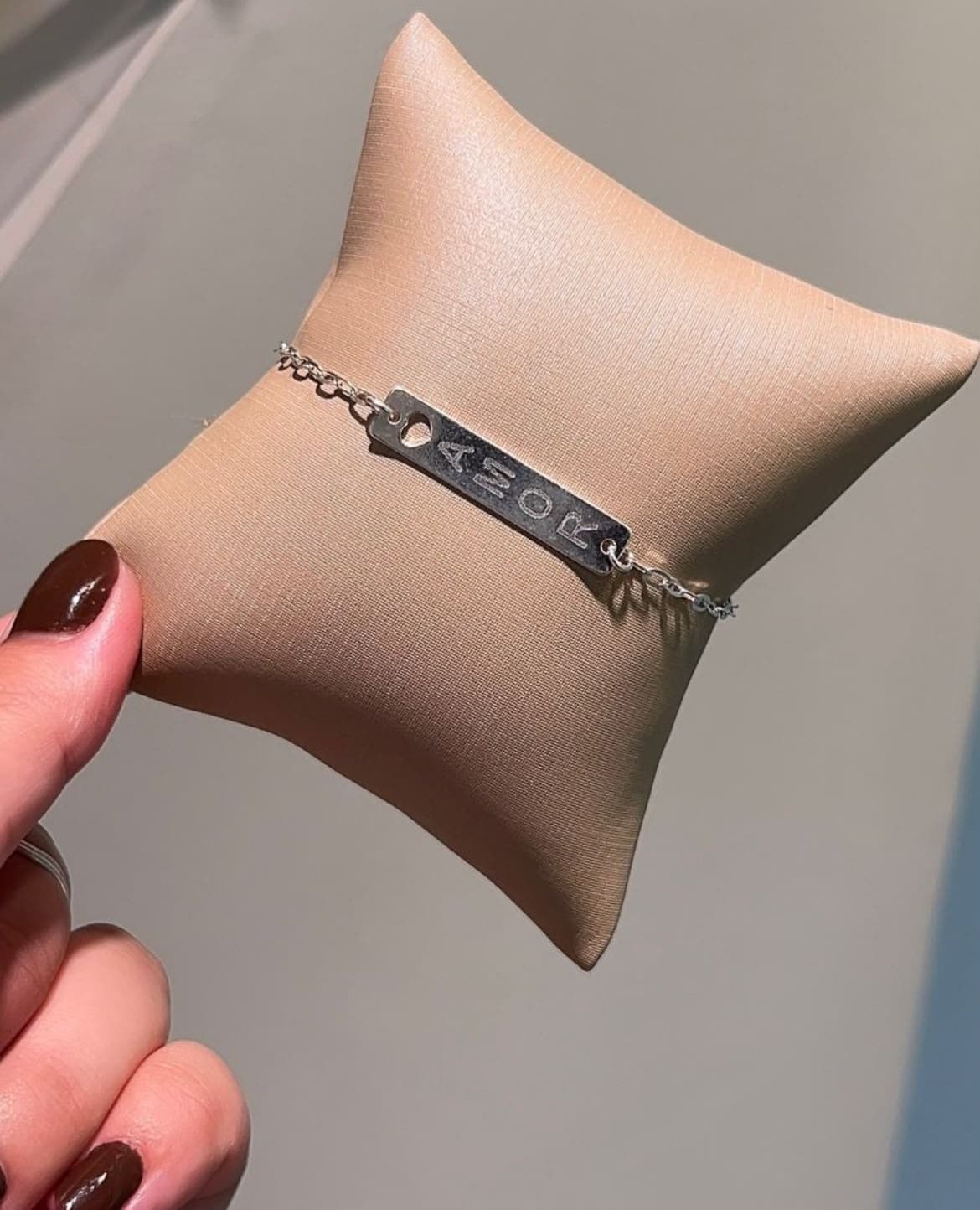 Pulseira placa amor